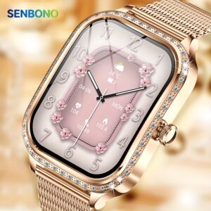 ساعة SENBONO الذكية النسائية: أناقة متفردة وتقنيات متطورة لشخصيتك!