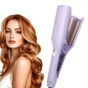 تألقي بتموجات مثالية: مكواة التجعيد الوردية الجذابة