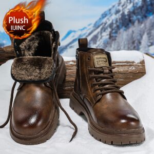 الرفيق المثالي لشتاء لا يُنسى: حذاء رجالي يجمع الفخامة والدفء
