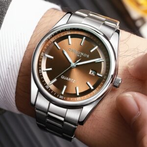 ساعة CHRONOS الرجالية: إتقان الزمن بلمسة أناقة