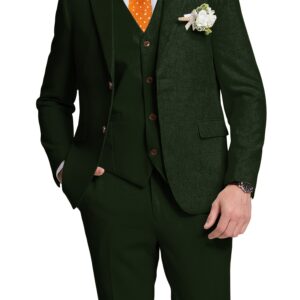 تألق بأسلوبك: بدلة الكتان الرجالية 3 قطع لمناسباتك الفاخرة