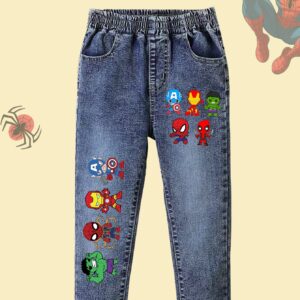 جينز الأبطال الخارقين: أناقة، راحة ومغامرات لا تتوقف لطفلك!