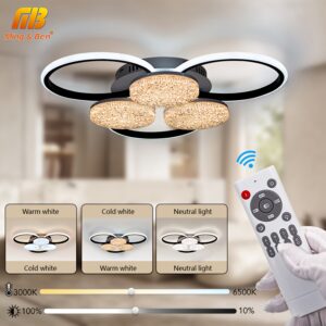 تألق ذكي وتصميم عصري: مصباح السقف LED الدائري القابل للتحكم