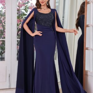 فستان سهرة نسائي أنيق بقصة حورية البحر - إطلالة فاخرة للمناسبات وحفلات الزفاف