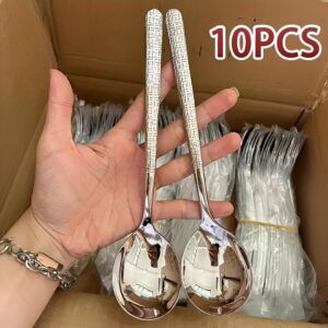 أناقة خالدة: ملاعق ستانلس ستيل مطروقة لمائدة استثنائية