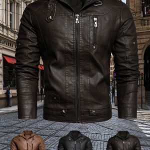 جاكيت الرجولة والفخامة: أناقة بايكر عابرة للزمن