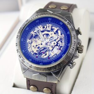 أناقة الزمن: ساعة رجالية ميكانيكية بتصميم كلاسيكي