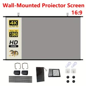 شاشة العرض الجدارية القابلة للطي: وضوح 4K فائق، تثبيت بلا حفر، وتجربة لا مثيل لها!