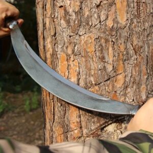 سكين تقشير اللحاء المنحني: قوة، دقة، وحرفة.