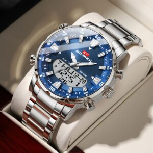 رفيق الزمن الأنيق: ساعة رجالية بتصميم عصري وأداء لا يضاهى