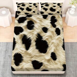 أناقة برية: طقم ملاءات الفهد الفاخر لغرفة نوم أحلامك