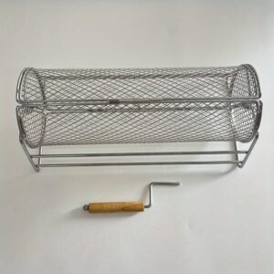 تجربة الشواء الفاخرة: سلة شواء دوارة من الفولاذ المقاوم للصدأ!