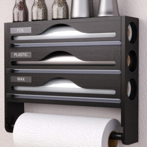 وداعاً للفوضى! منظم المطبخ الخيزراني المتكامل 3 في 1