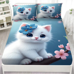 أناقة زهرية لراحة لا تُضاهى: طقم ملاءة السرير الفاخر