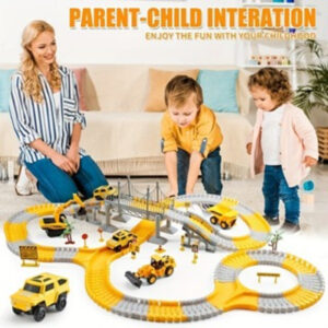 ورشة البناء المتحركة: مسار السباق المرن 3 في 1!