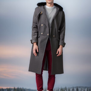 أناقة الشتاء المطلقة: معطف رجالي بتصميم لا يُقاوم