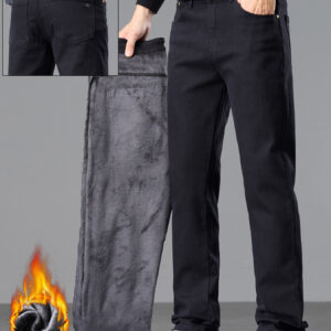 رفيق شتائك الأنيق: بنطلون رجالي مبطن بالصوف لدفء وراحة لا تضاهى