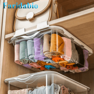 أنهِ فوضى ملابسك الصغيرة: منظم الحائط الشفاف بـ 15 خانة لتنظيم لا يضاهى!