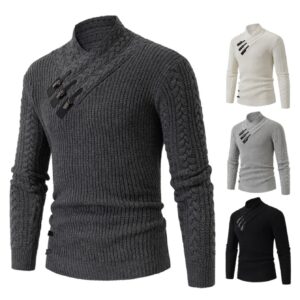 أسلوب لا يُضاهى: سترة الياقة النصف عالية للرجل العصري