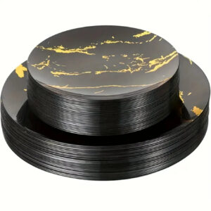 أناقة متجددة لمائدتك: صواني رخامية فاخرة لكل احتفال!