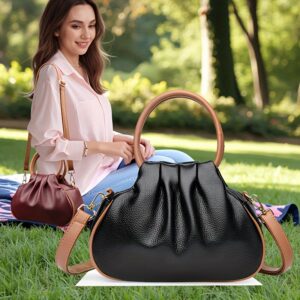 حقيبة الكتف النسائية الجلدية الفاخرة: تصميم السحابة الأنيق لأسلوبك المتفرد