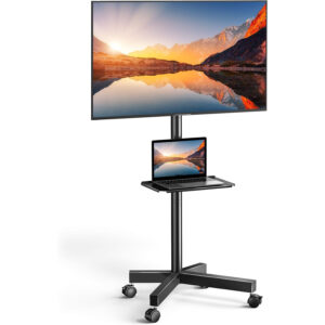 حامل التلفزيون المتحرك الفاخر: شاشتك، حريتك، في أي مكان!