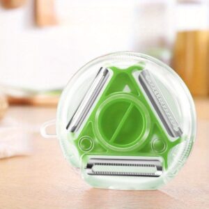 مفتاح مطبخك العصري: أداة 3 في 1 لتقطيع وتقشير وبشر أسهل!