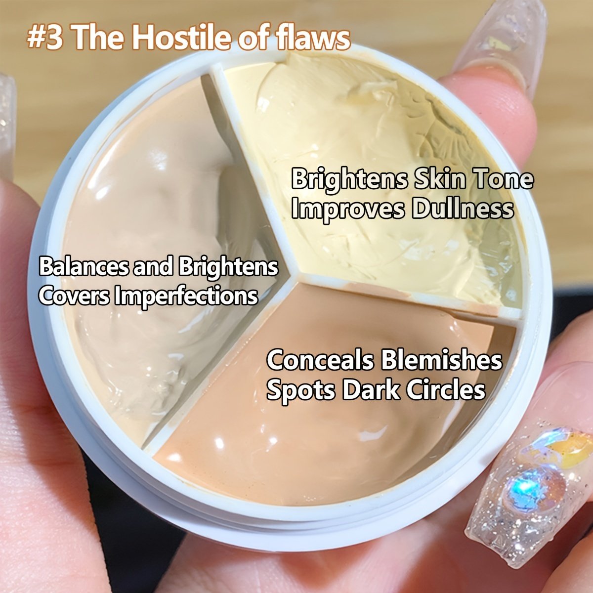 Triple Concealer Palette: Unmatched, Long-lasting Radiance! - Image 7