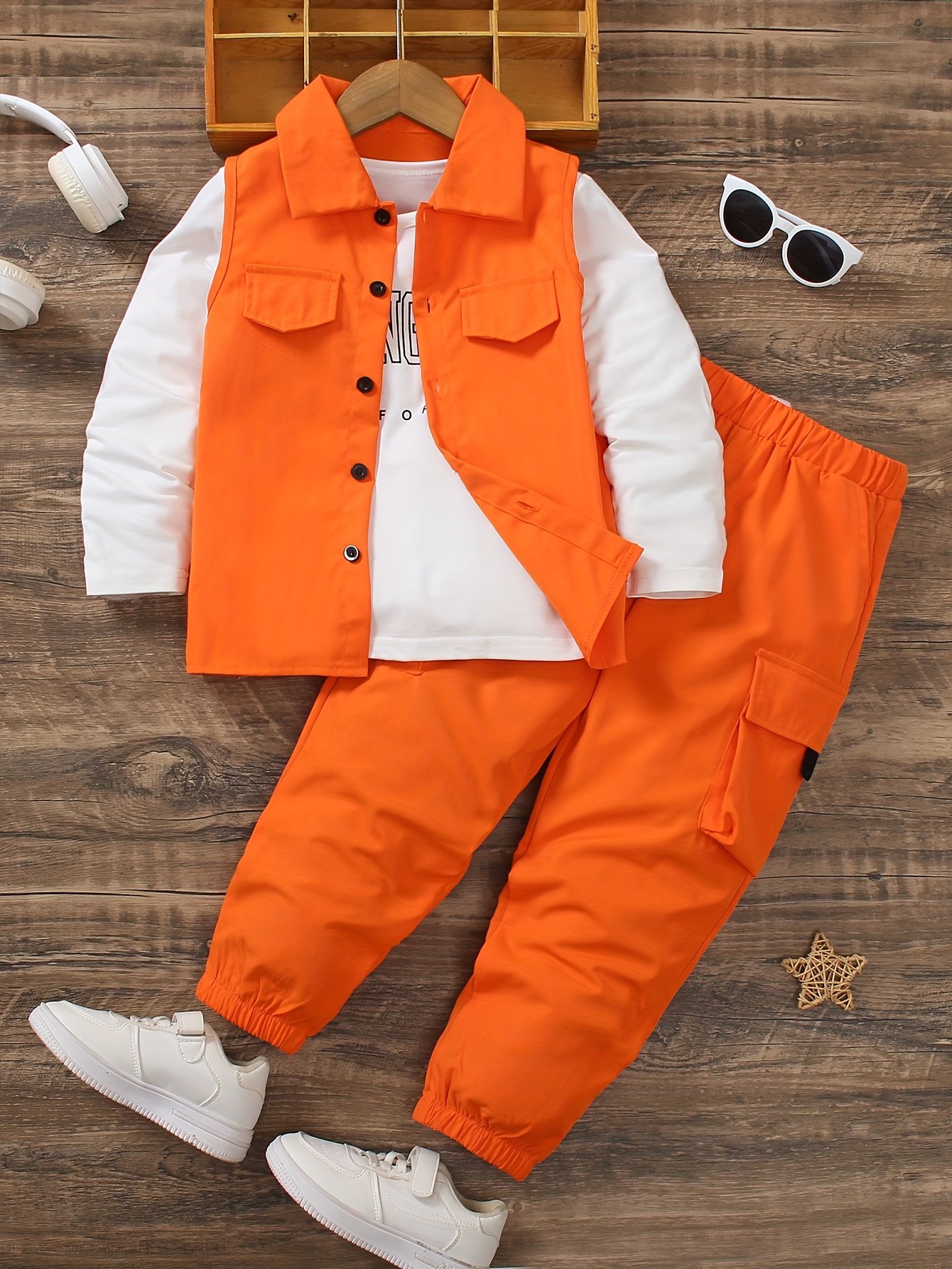 סטייל רחוב לבנים: סט של שלושה חלקים אופנתי למראה בלתי נשכח!