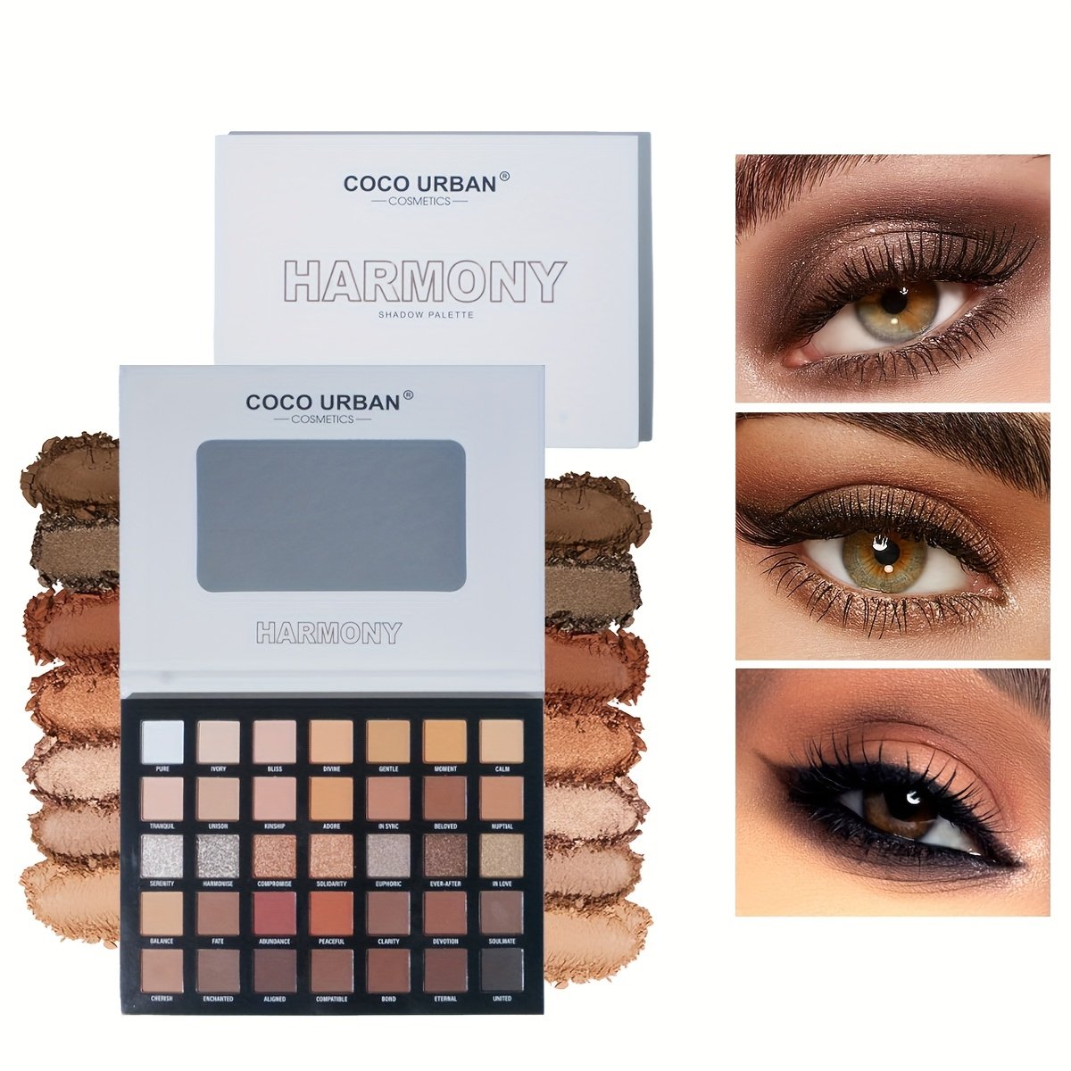 Your Dream Eyeshadow Palette: 35 Earth-Toned Shades for Lasting Radiance & Endless Creativity!