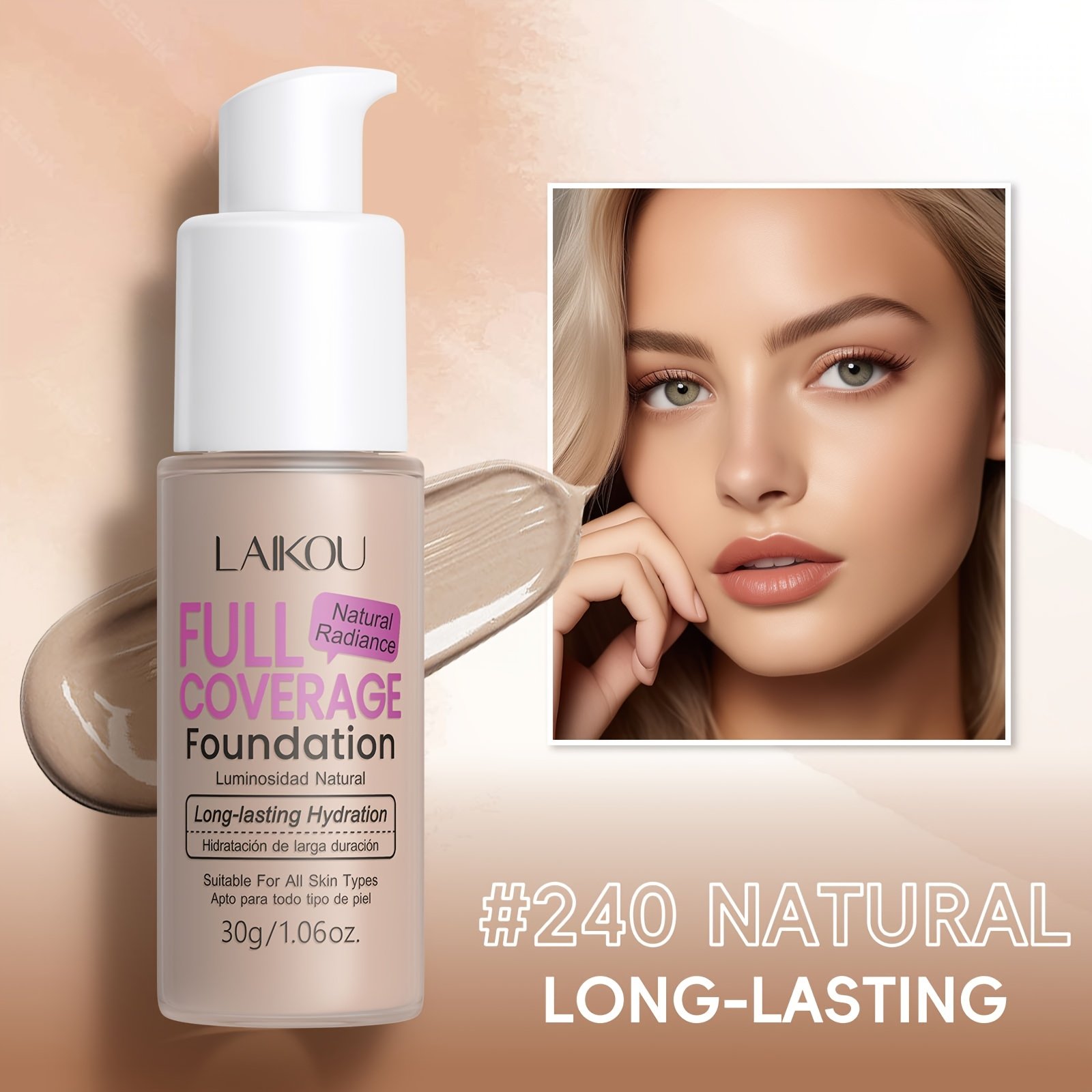 LAIKOU Foundation: Complete Coverage, Ultra Hydration, Natural Radiance - Image 15