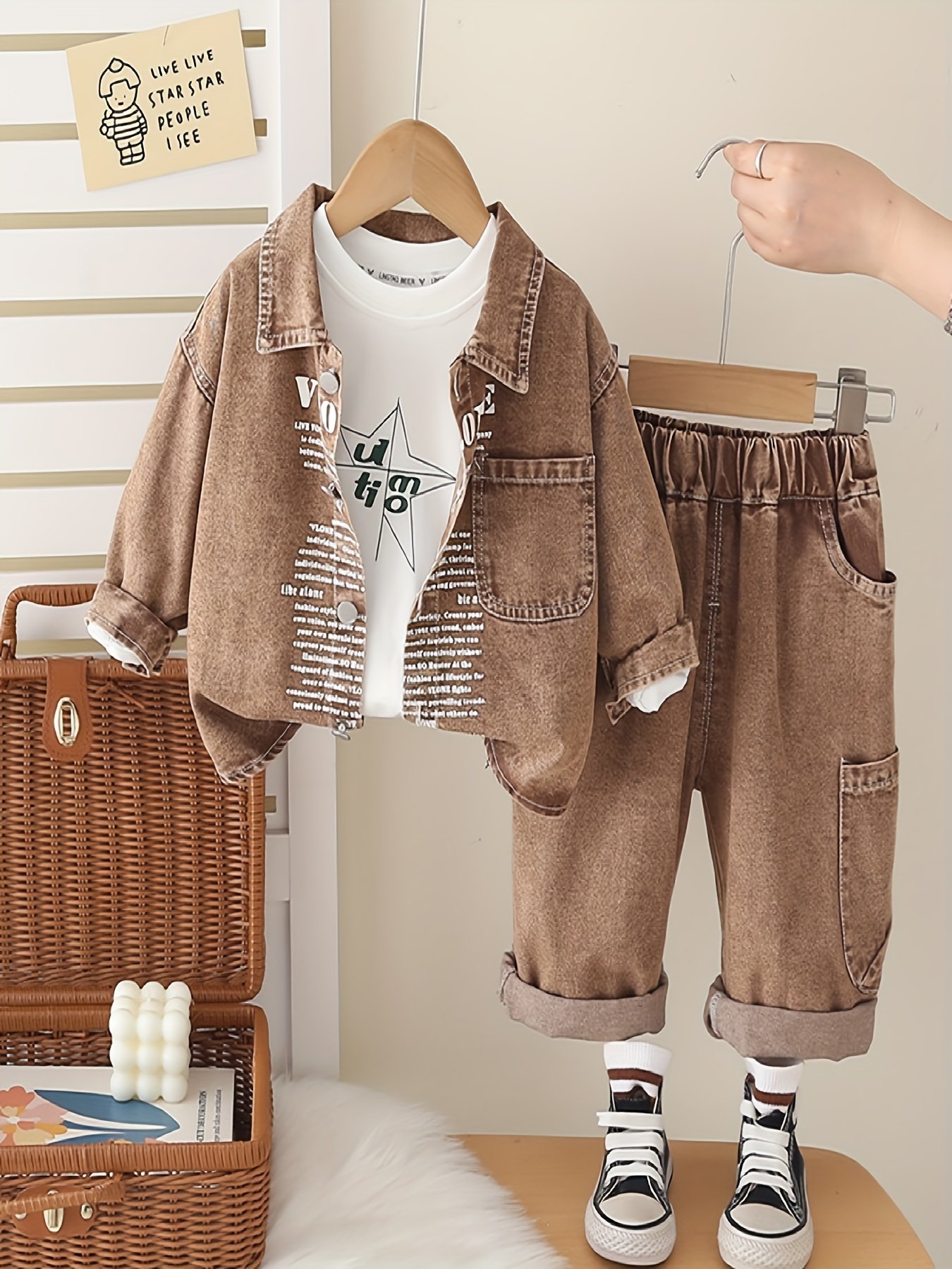 סטייל לקטנטן להרפתקאות הסתיו: סט דנים משולש ואופנתי – תמונה 7