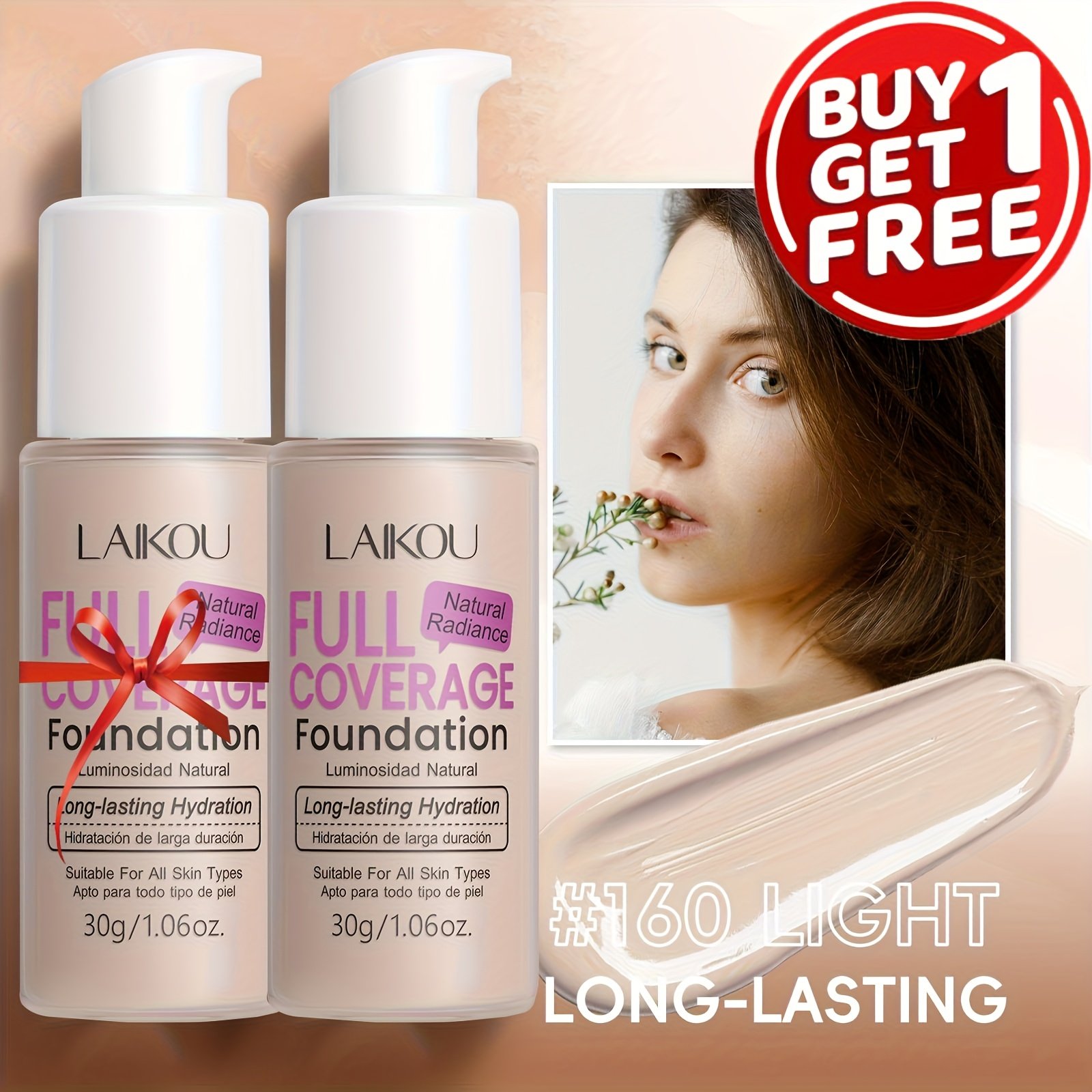 LAIKOU Foundation: Complete Coverage, Ultra Hydration, Natural Radiance - Image 5