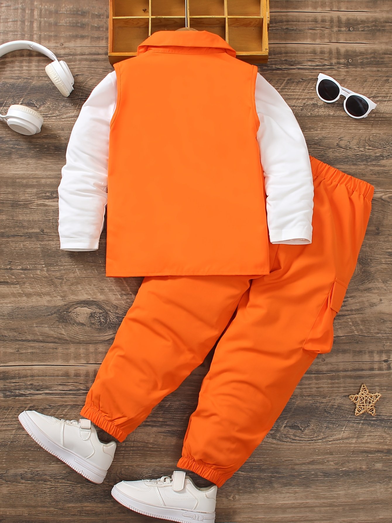 סטייל רחוב לבנים: סט של שלושה חלקים אופנתי למראה בלתי נשכח! – תמונה 2