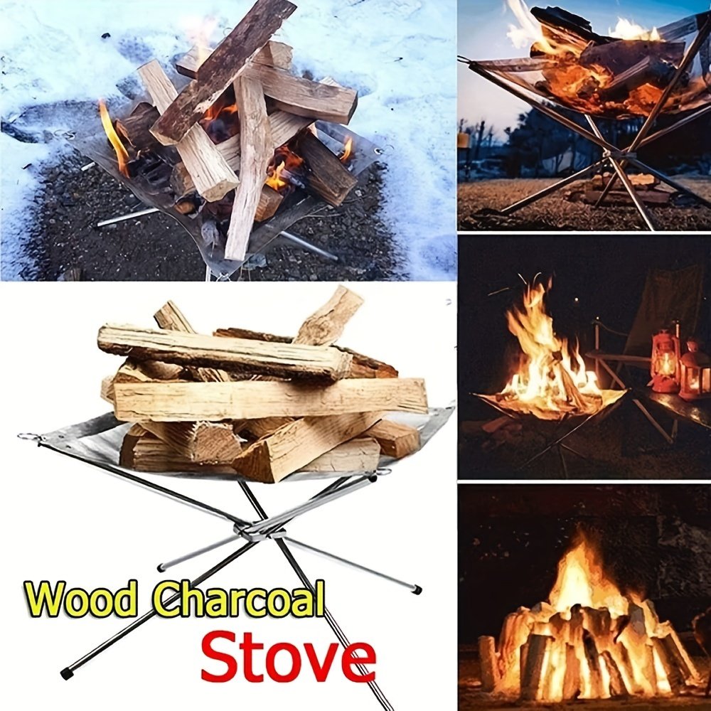 Adventure Blaze: Luxury Portable Log Holder & Fire Pit - Image 7