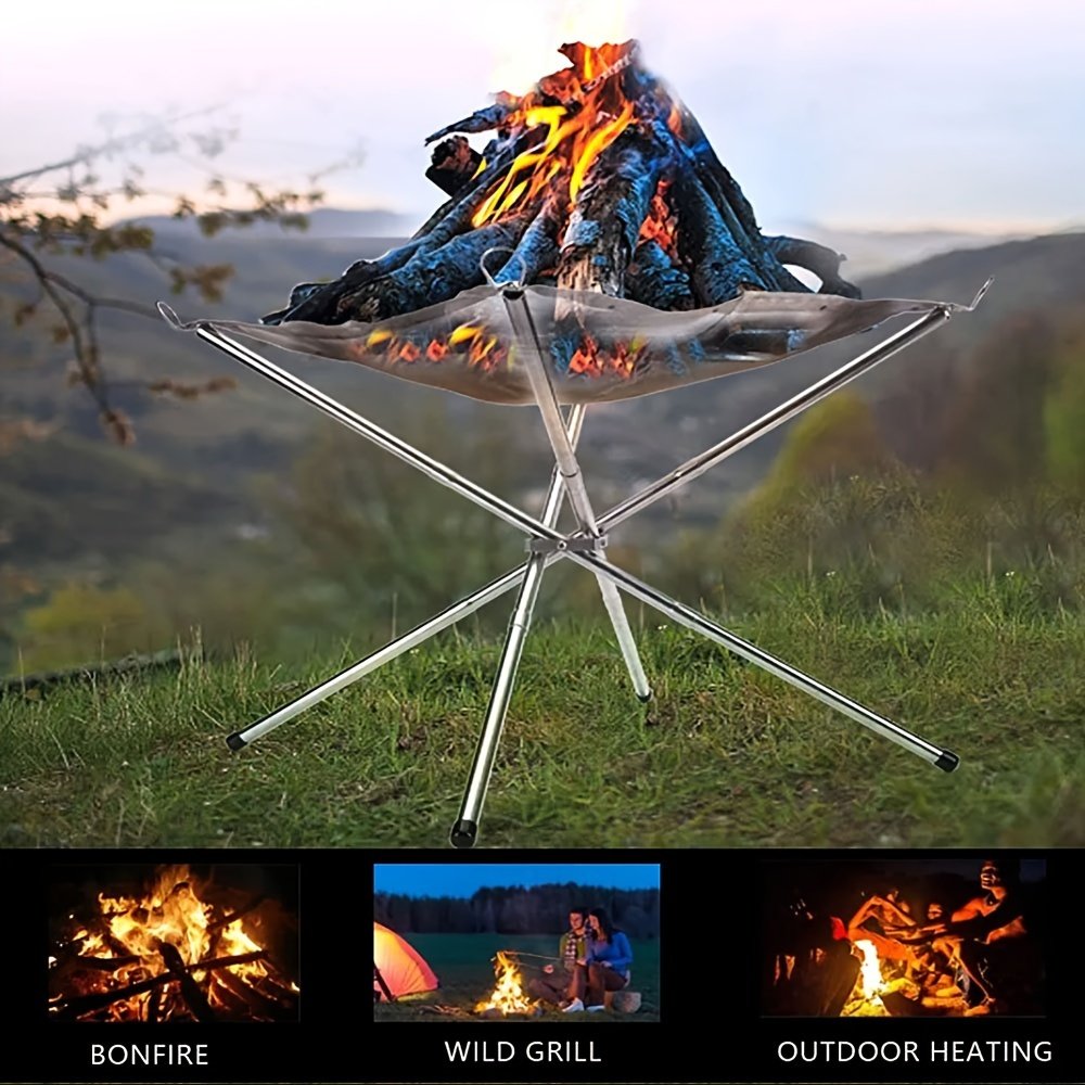 Adventure Blaze: Luxury Portable Log Holder & Fire Pit - Image 3