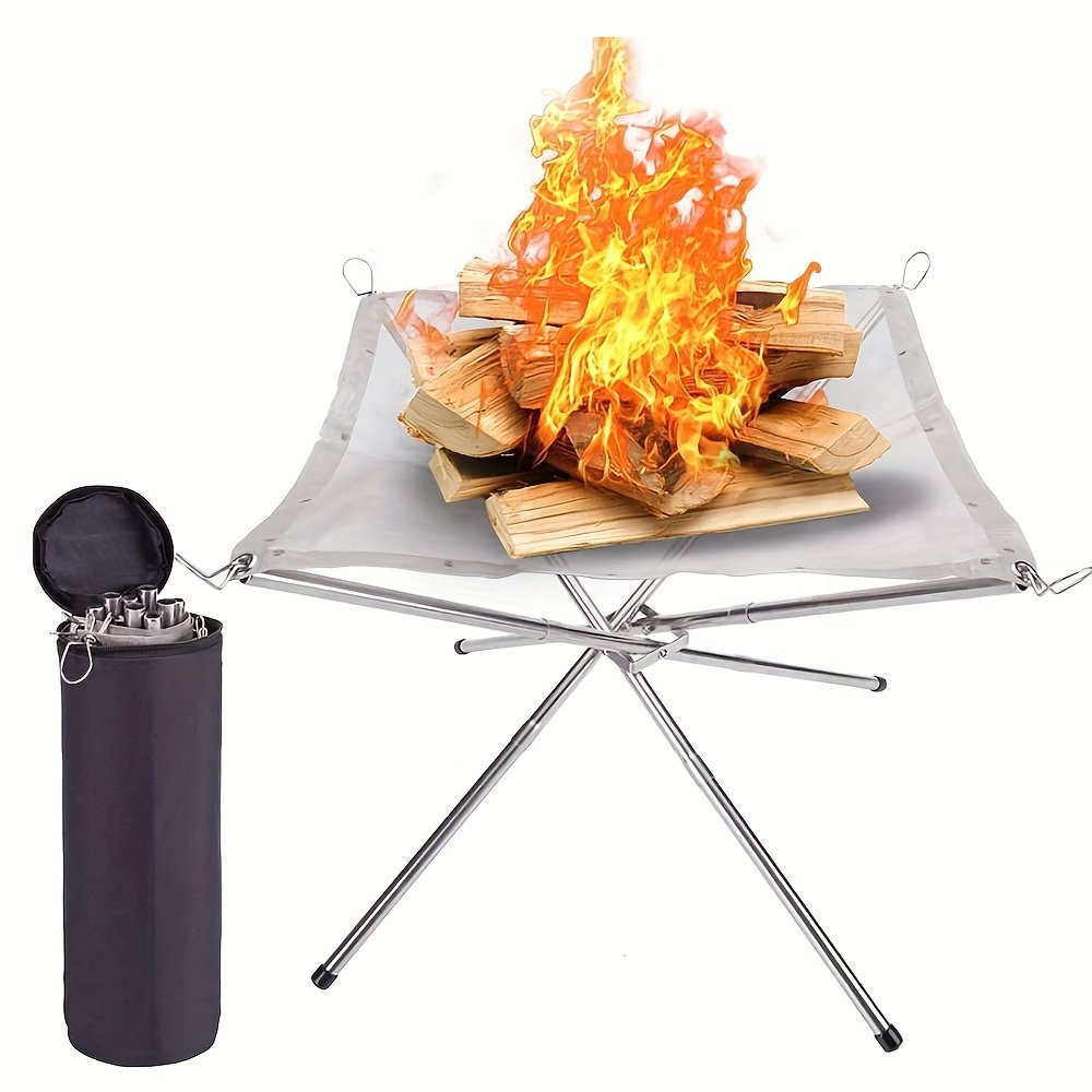 Adventure Blaze: Luxury Portable Log Holder & Fire Pit - Image 2