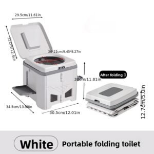 راحة فورية، نظافة مضمونة: مرحاضك المحمول القابل للطي لكل مغامرة!