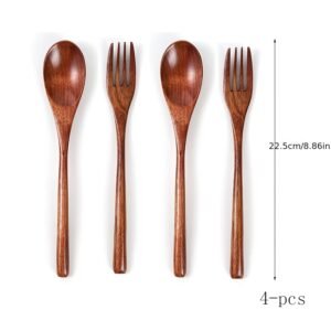 A Natural Touch for Every Table: Luxury Wooden Cutlery Set