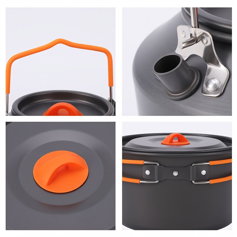 نكهة الطبيعة بين يديك: طقم طهي التخييم المحمول لـ 4 أشخاص - الصورة 5