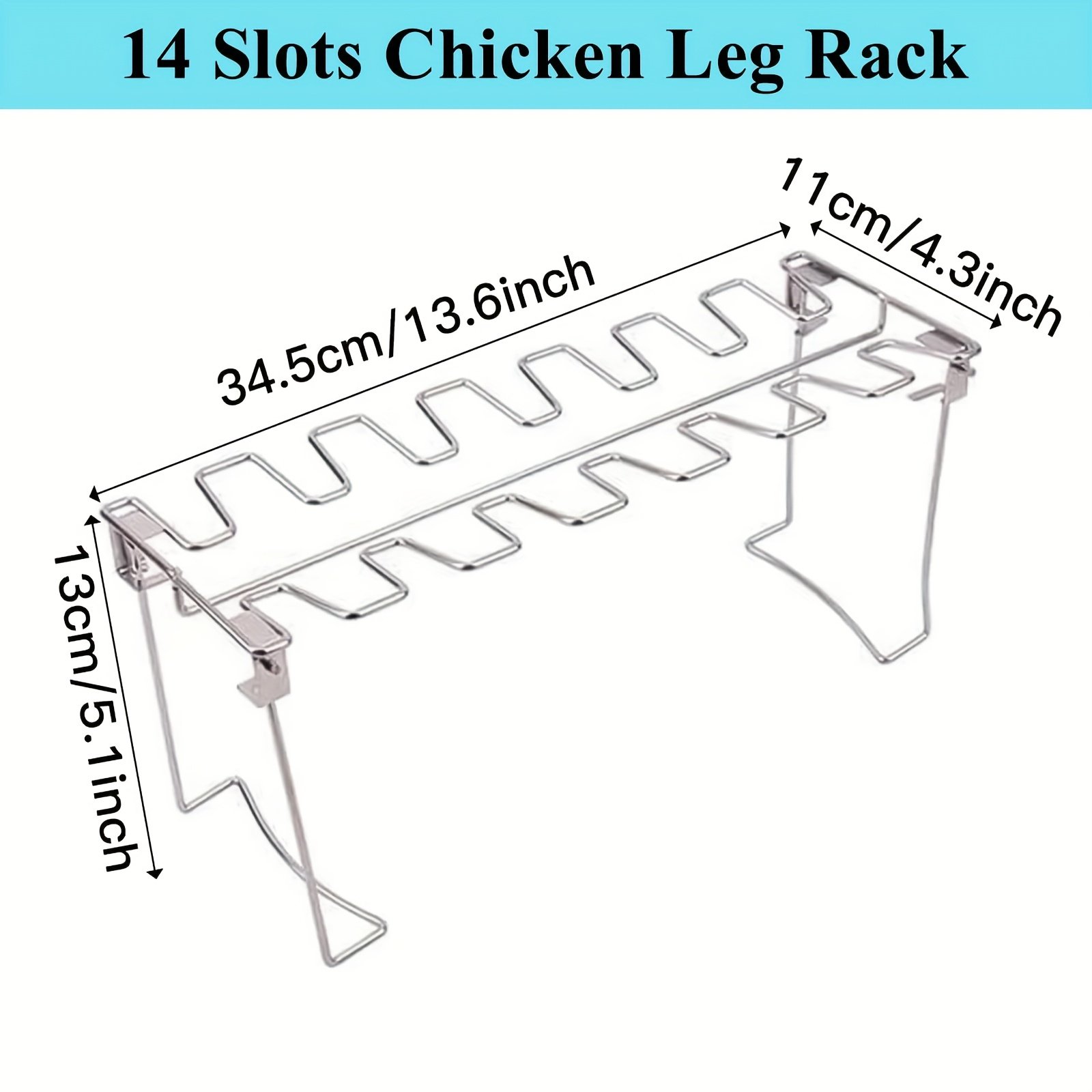 أتقن فن الشواء: حامل دجاج اللولي بوب الفاخر سعة 14 قطعة - الصورة 7