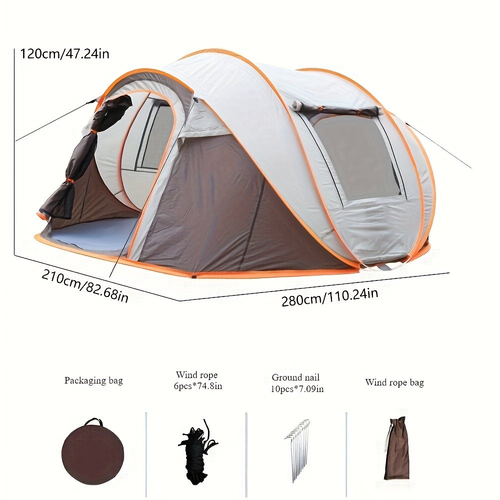 אוהל הרפתקאות מיידי: צאו לדרך ללא גבולות בלחיצת כפתור! – תמונה 6