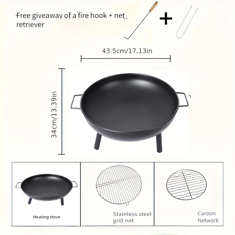 موقد النار المتنقل: دفء، متانة، ورفيق كل مغامرة! - الصورة 9