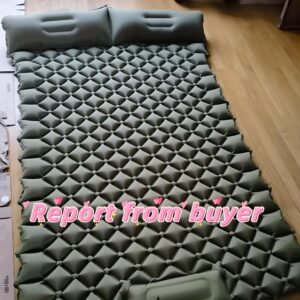 راحة لا تضاهى لشخصين: بساط النوم الهوائي المثالي لمغامراتك