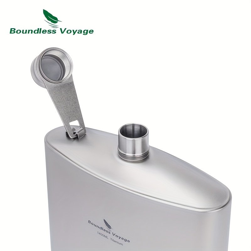 Your Ultimate Adventure Companion: 1.4L Pure Titanium Bottle - Image 9