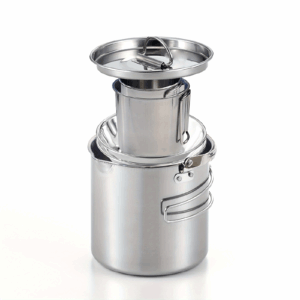 Your Ultimate Companion for Every Adventure: The Stainless Steel Travel and Cooking Set!