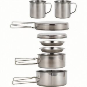 Complete 8-Piece Cooking Set for Trips & Adventures - Enjoy Delicious Meals in Nature's Embrace!
