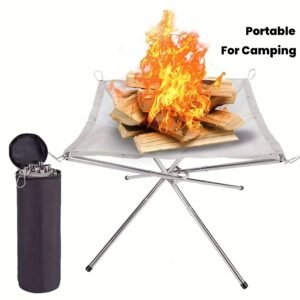 Adventure Blaze: Luxury Portable Log Holder & Fire Pit